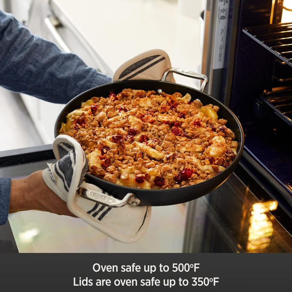 All-Clad - HA1 Gathering 4 Qt Non-Stick Universal Pan with Lid, Trivet and Serving Spoon - E1143S64