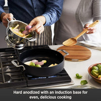 All-Clad - HA1 Gathering 4 Qt Non-Stick Universal Pan with Lid, Trivet and Serving Spoon - E1143S64 - DISCONTINUED