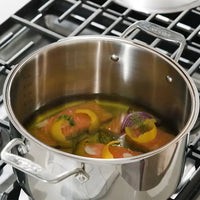 All-Clad - Simply Strain; 6 Quart Stainless Steel Multipot with Straining Lid - E7434664
