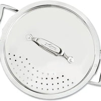 All-Clad - Simply Strain; 6 Quart Stainless Steel Multipot with Straining Lid - E7434664