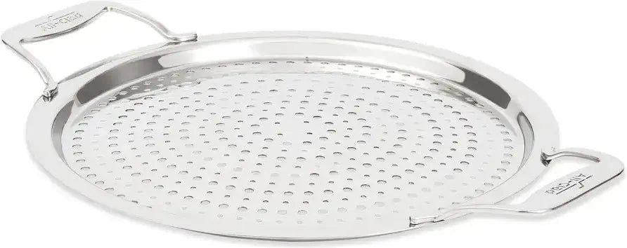 All-Clad - Simply Strain Stainless Steel 10.5" Strain & Splatter Guard - D5105SSCRN