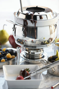 All-Clad - Stainless Steel Fondue Pot with Ceramic Insert - E470S264