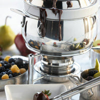 All-Clad - Stainless Steel Fondue Pot with Ceramic Insert - E470S264