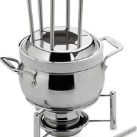 All-Clad - Stainless Steel Fondue Pot with Ceramic Insert - E470S264