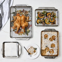 All-Clad - Tri-Ply Stainless Steel 5 PC Bakeware Set - J309S564