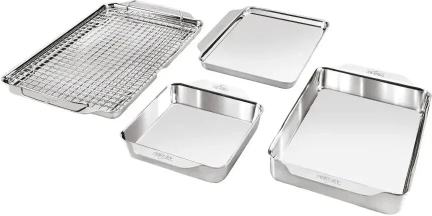All-Clad - Tri-Ply Stainless Steel 5 PC Bakeware Set - J309S564