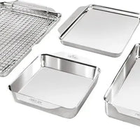 All-Clad - Tri-Ply Stainless Steel 5 PC Bakeware Set - J309S564