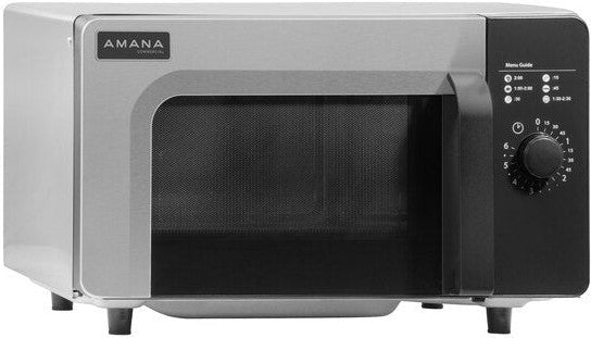 Amana - 1000W Stainless Steel Commercial Microwave - RMS10DSA - DISCONTINUED