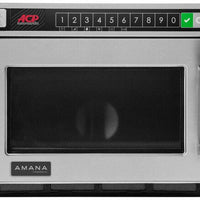 Amana - 1200W Heavy Duty Stainless Steel Commercial Microwave - HDC12A2