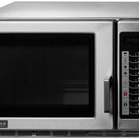 Amana - 1200W Medium Duty Stainless Steel Commercial Microwave - RFS12TS