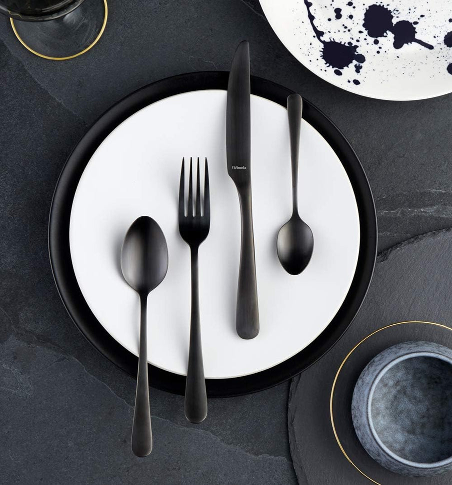 Amefa - Austin 18/0 Stainless Steel Flatware Set, 20 Pcs - 1410ATVG28C09