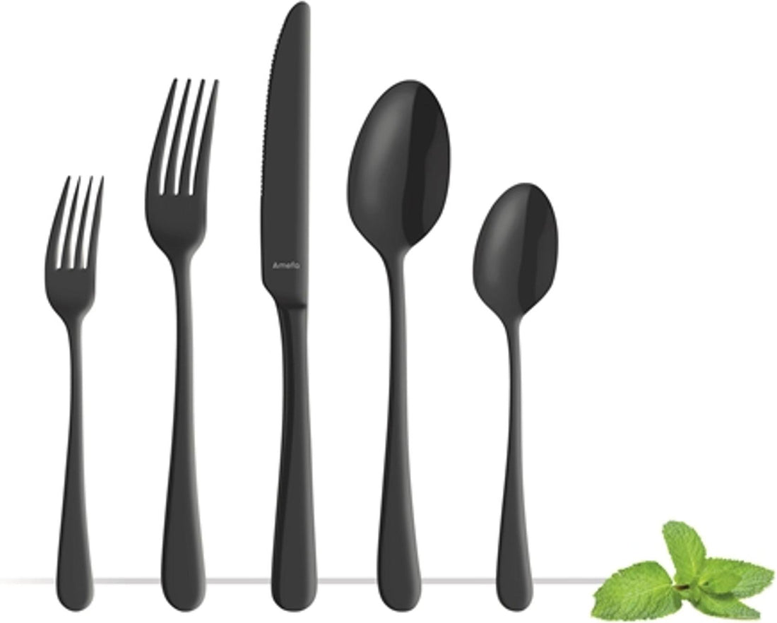 Amefa - Austin 18/0 Stainless Steel Flatware Set, 20 Pcs - 1410ATVG28C09