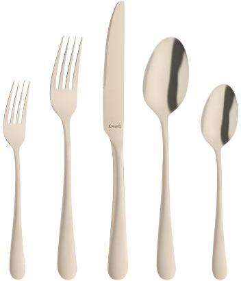 Amefa - Austin Matte Champagne Flatware, Set 20 Pcs - 1410AVVG28C09