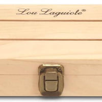 Amefa - Lou Laguiole "Alphonse Ecorce" Steak Knife Setwith Wooden Box, 4 Pcs - 905064