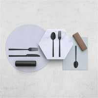 Amefa - Lou Laguiole Dallas Stainless Steel Black Flatware Set, 20 Pcs - 4107ZTTR20C09