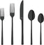 Amefa - Lou Laguiole Dallas Stainless Steel Black Flatware Set, 20 Pcs - 4107ZTTR20C09