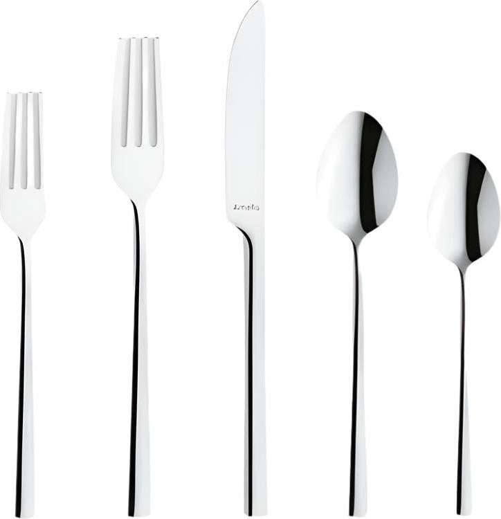 Amefa - Lou Laguiole Dallas Stainless Steel Silver Flatware Set, 20 Pcs - 410700TR20C09