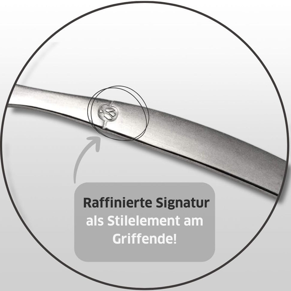 Amefa - Lou Laguiole Jet Stainless Steel Flatware Set with Mirror Finish, 24 Pcs - 251300AF14C40