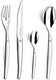 Amefa - Lou Laguiole Jet Stainless Steel Flatware Set with Mirror Finish, 24 Pcs - 251300AF14C40