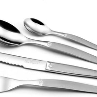 Amefa - Lou Laguiole Jet Stainless Steel Flatware Set with Satin Finish, 24 Pcs - 251306AF14C40