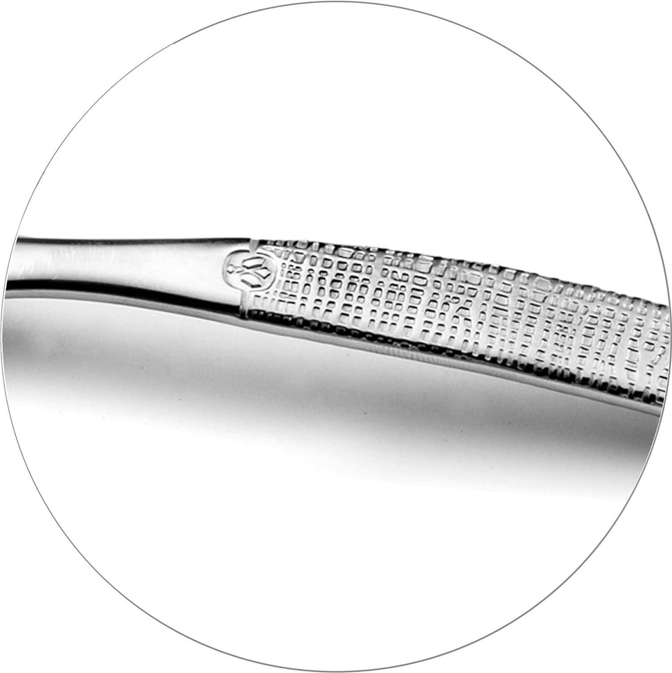 Amefa - Lou Laguiole Jet Stainless Steel Flatware Set with Textile Finish, 24 Pcs - 315200AF14C40