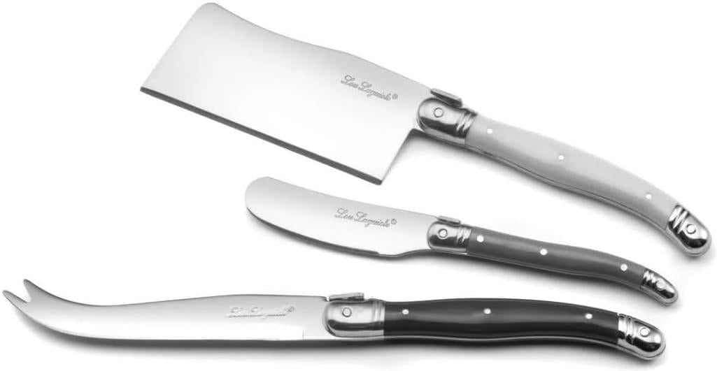Amefa - Lou Laguiole Tradition 3 Piece Cheese Knife Set in Wooden Box - 2511MWWA00CS7