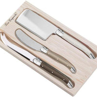 Amefa - Lou Laguiole Tradition 3 Piece Cheese Knife Set in Wooden Box - 2511MWWA00CS7