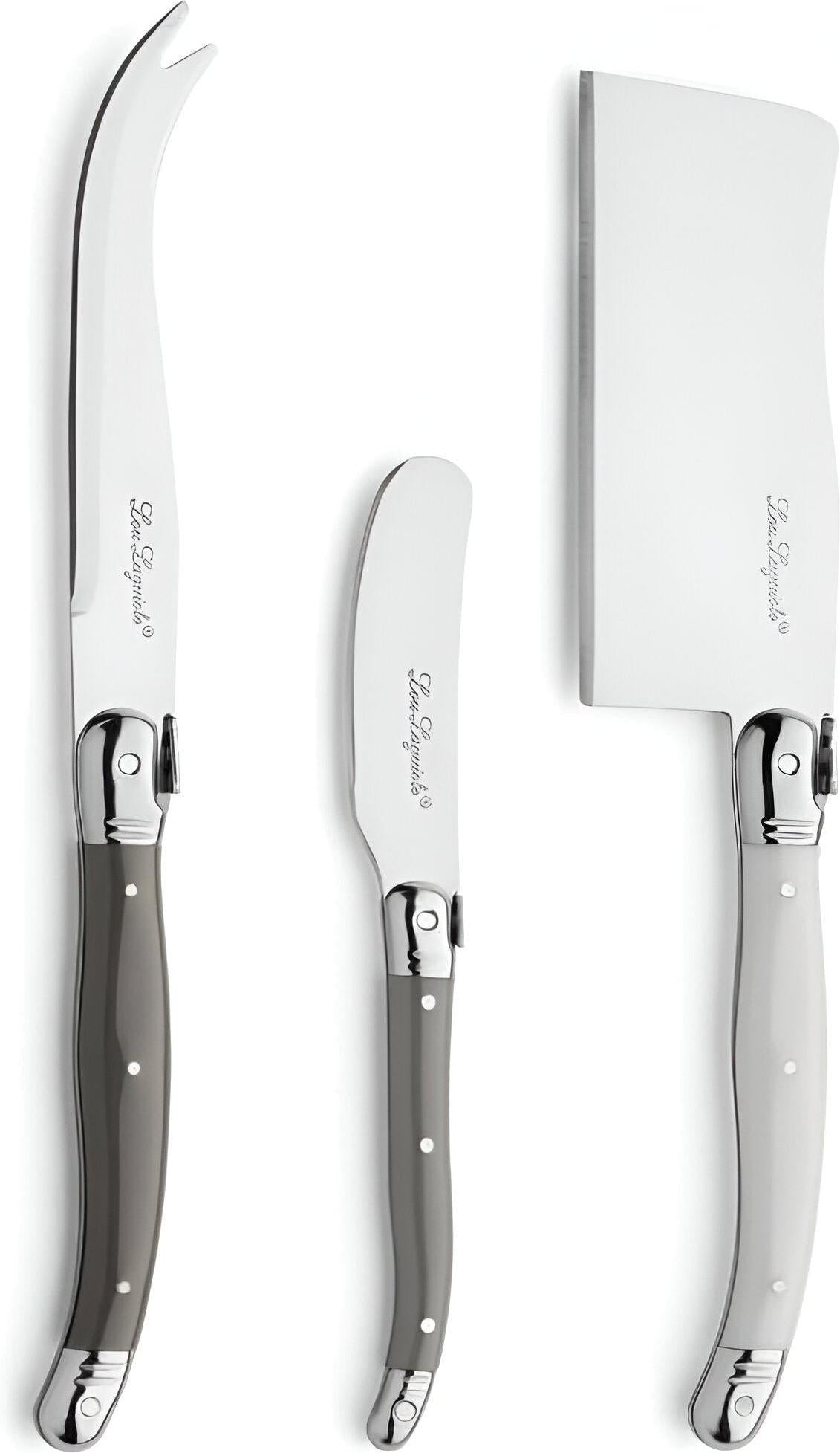 Amefa - Lou Laguiole Tradition 3 Piece Cheese Knife Set in Wooden Box - 2511MWWA00CS7