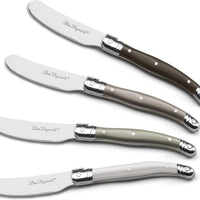 Amefa - Lou Laguiole Tradition 4 Pcs Butter Spreader Set with Wooden Box - 2511MYWA00BB4