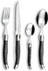 Amefa - Lou Laguiole Tradition Grey Stainless Steel Flatware Set, 24 Pcs - 2511ACPA22C40