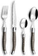 Amefa - Lou Laguiole Tradition Stainless Steel Polypropylene Vintage Silverware Set, 24 Pcs - 2511PEPA22C40