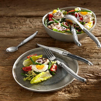 Amefa - Lou Laguiole Tradition Taupe Stainless Steel Flatware Set, 24 Pcs - 2511LIPA22C40