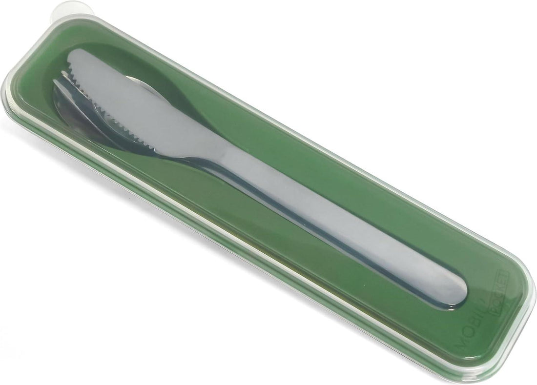 Amefa - Mobil Travel Cutlery Stainless Steel with Case, 4 Pcs - 059205PC04A42