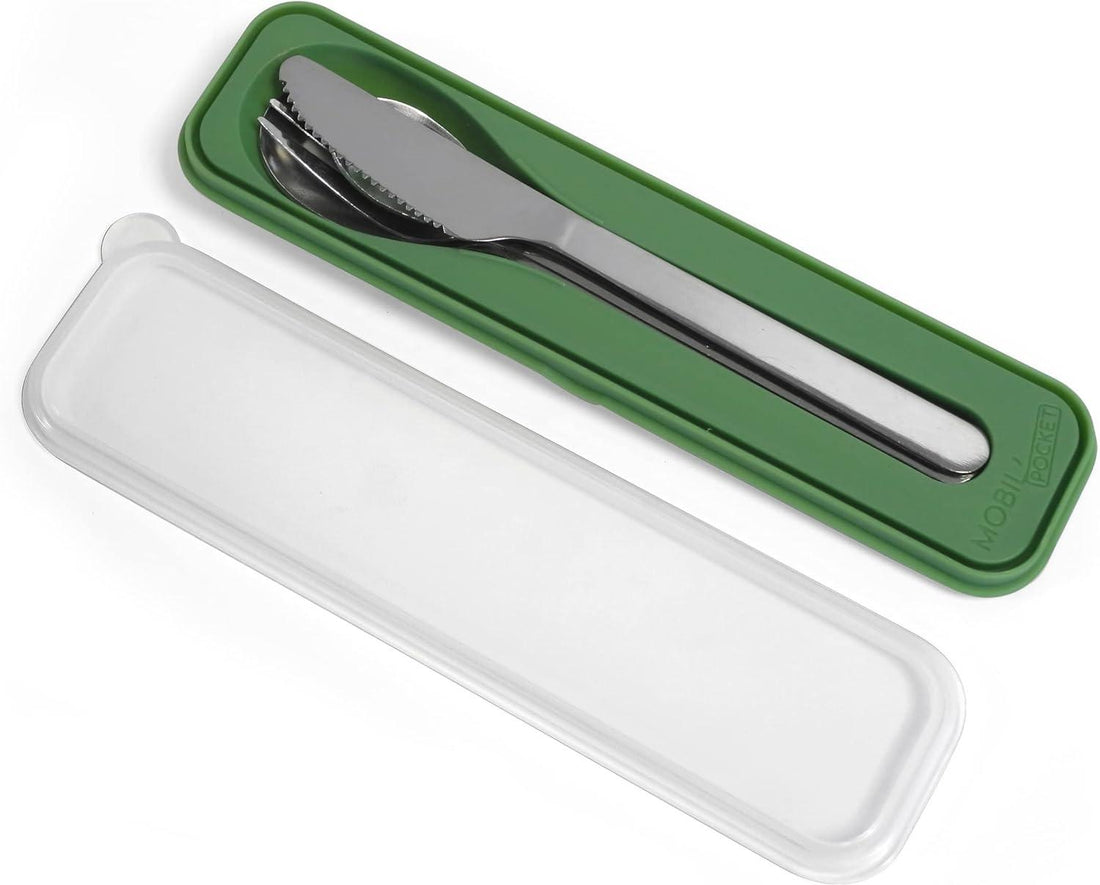 Amefa - Mobil Travel Cutlery Stainless Steel with Case, 4 Pcs - 059205PC04A42