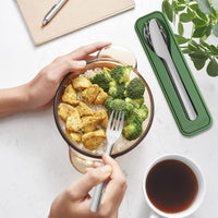 Amefa - Mobil Travel Cutlery Stainless Steel with Case, 4 Pcs - 059205PC04A42