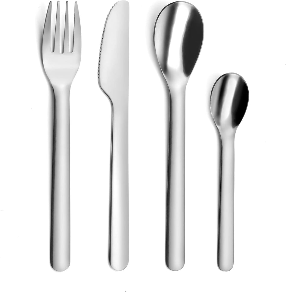 Amefa - Mobil Travel Cutlery Stainless Steel with Case, 4 Pcs - 059205PC04A42