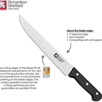 Amefa - Universal 10" Butcher Knife with Notches - 025600RSPC222