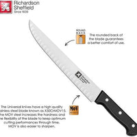 Amefa - Universal 10" Butcher Knife with Notches - 025600RSPC222