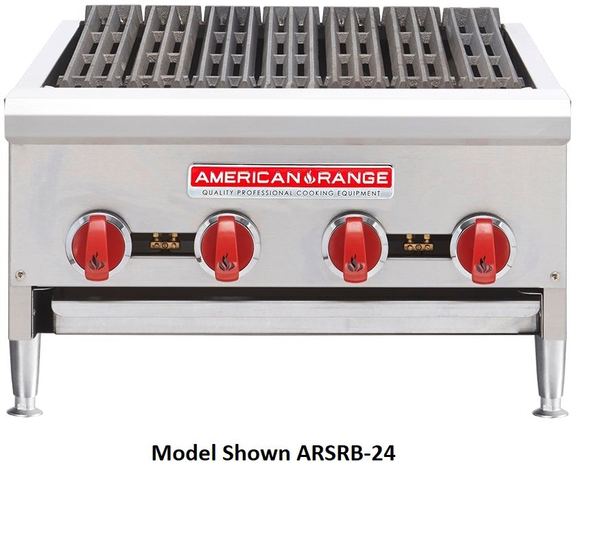 American Range - 12" Stainless Steel Char - Rock Broilers - ARSRB-12