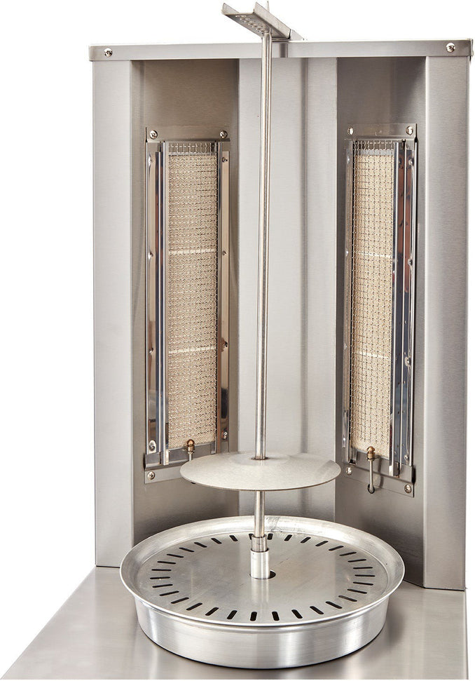 American Range - 17" Stainless Steel Vertical Infrared Rotisserie Broiler - AVB-2E