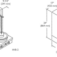 American Range - 17" Stainless Steel Vertical Infrared Rotisserie Broiler - AVB-2E