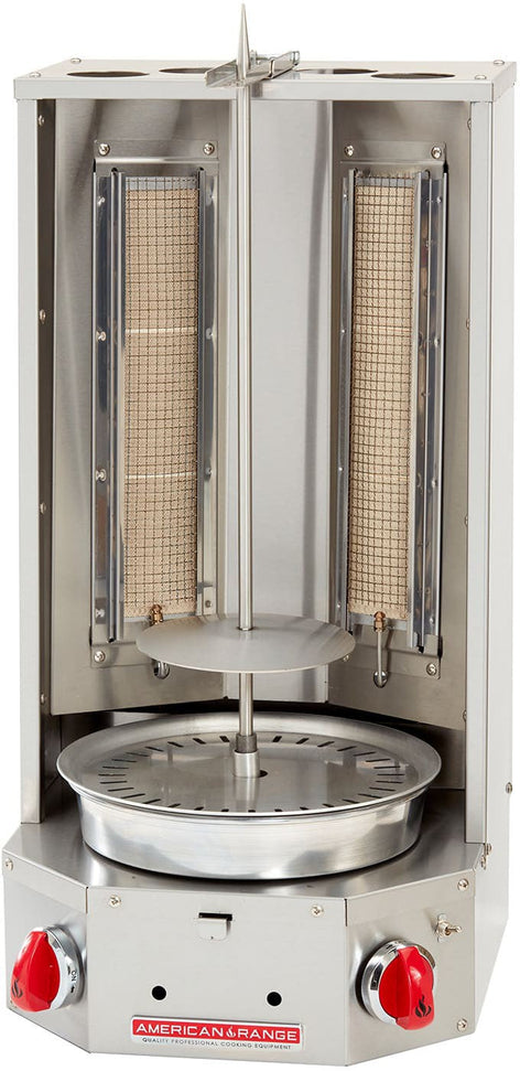 American Range - 17" Stainless Steel Vertical Infrared Rotisserie Broiler - AVB-2E