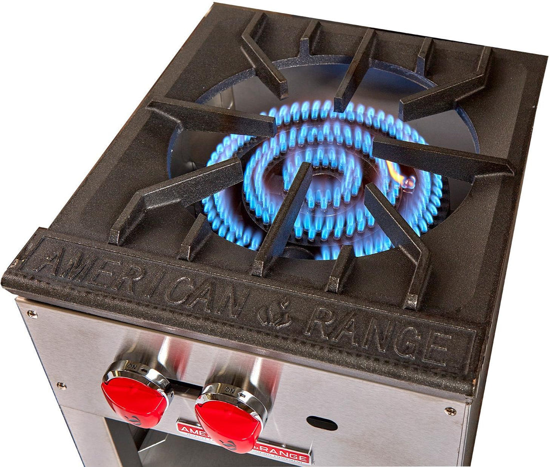 American Range - 18" Heavy Duty Stock Pot Stoves With 3-Ring Burner, Stainless Steel - ARSP-18
