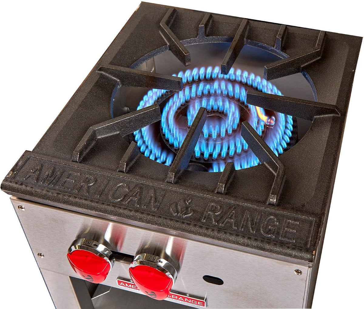 American Range - 18" Heavy Duty Stock Pot Stoves With 3-Ring Burner, Stainless Steel - ARSP-18