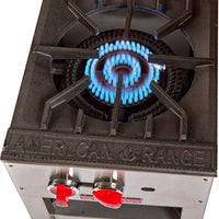 American Range - 18" Natural Gas Economy Style Stock Pot Stoves With 2 Burners, Stainless Steel - SPSH-18-2