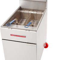 American Range - 19.5" High Efficiency Gas Fryer with 4 Burners, Stainless Steel - AF-75