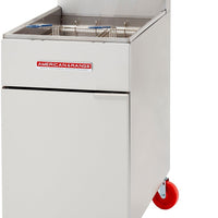 American Range - 19.5" High Efficiency Gas Fryer with 4 Burners, Stainless Steel - AF-75