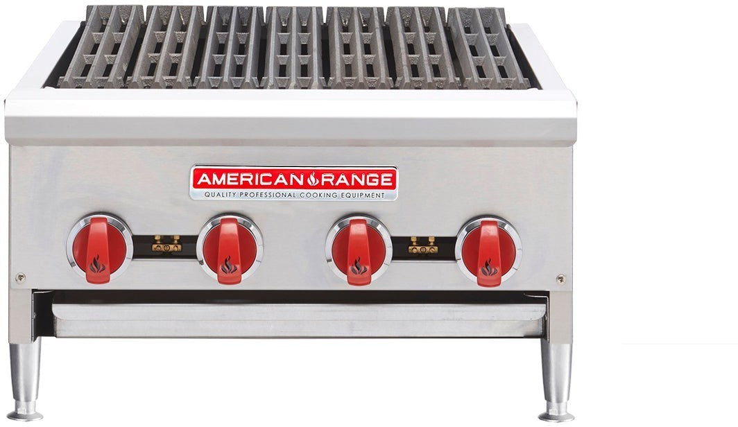 American Range - 24" Char-Rock Broiler, Stainless Steel - ARSRB-24