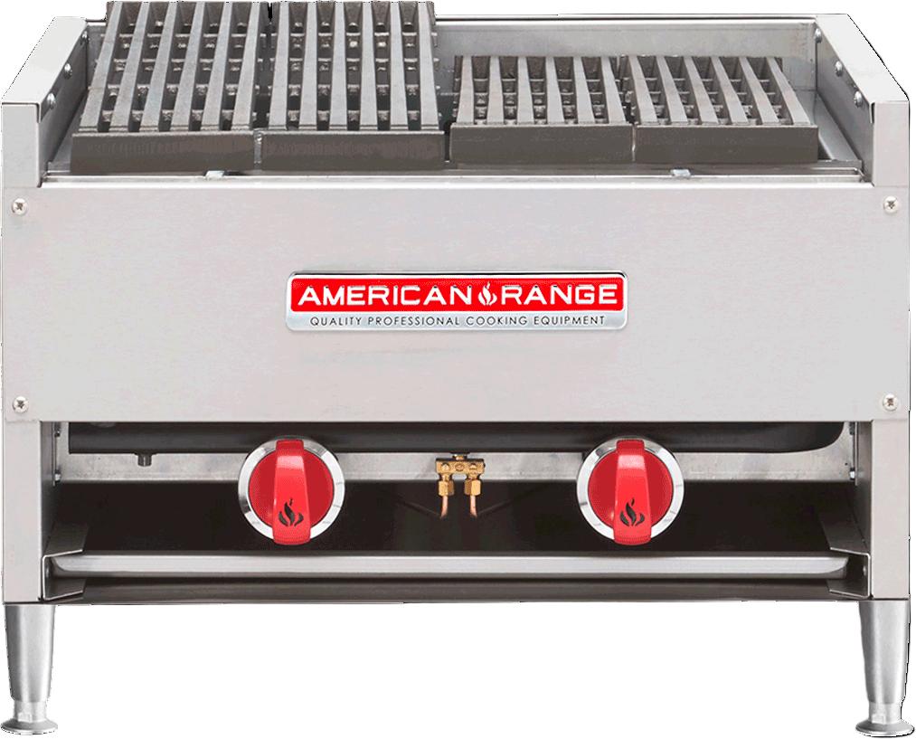American Range - 24" Gas Lava-Rock Charbroiler - AECB-24
