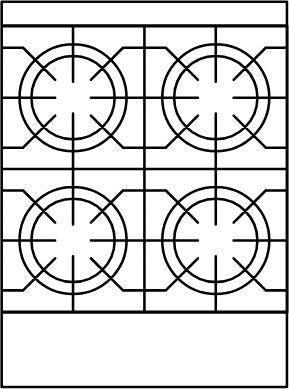 American Range - 24" Restaurant Range With 4 Burners, 20" Standard Oven, Stainless Steel - AR-4